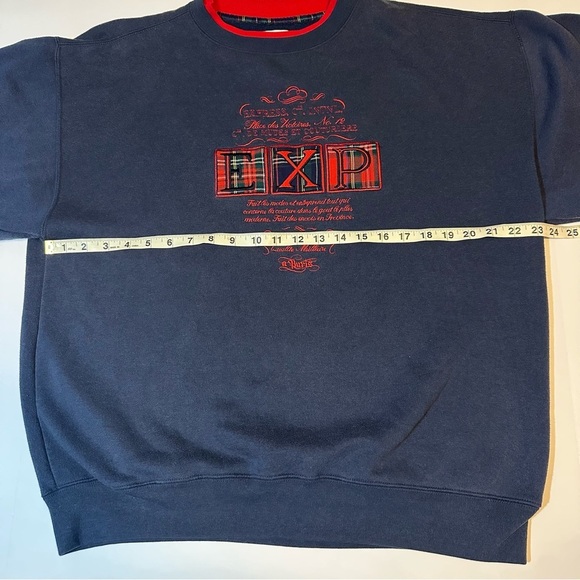 Vintage 90s Express EXP Athletique Sweatshirt Sz XS Oversized - Picture 4 of 7